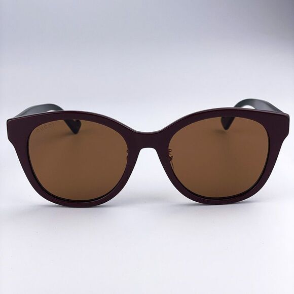 SALE! NEW GUCCI LOGO GG1002SK 003 Brown Black Brown Round Women Sunglasses main image 11